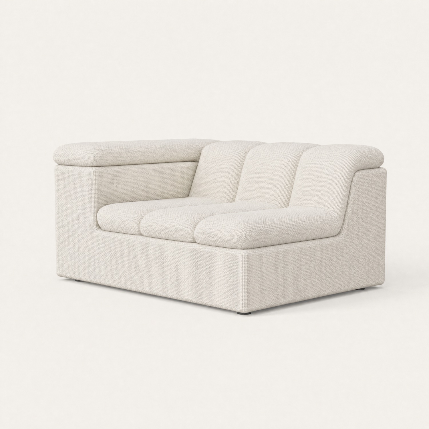 Alpine white sofa detail by Acerka