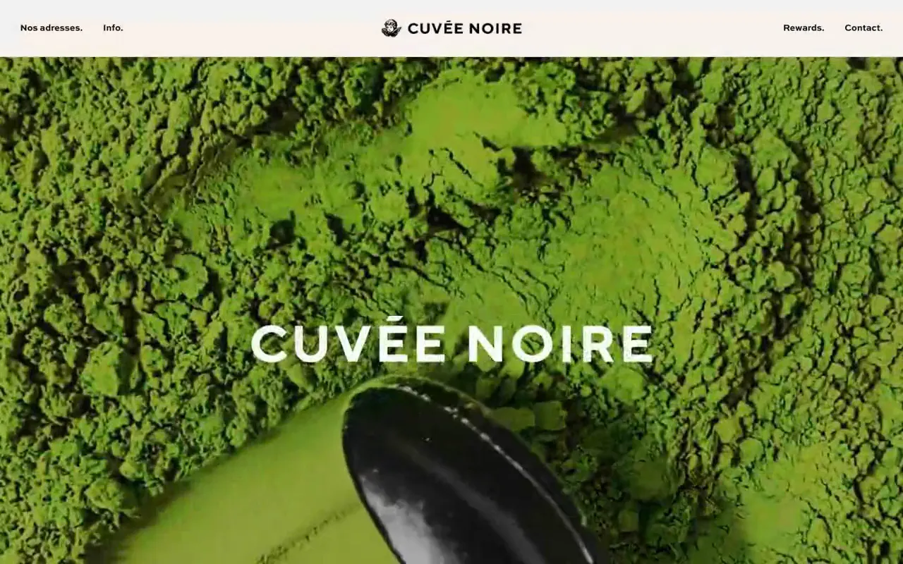 Aperçu du site Cuvée Noire