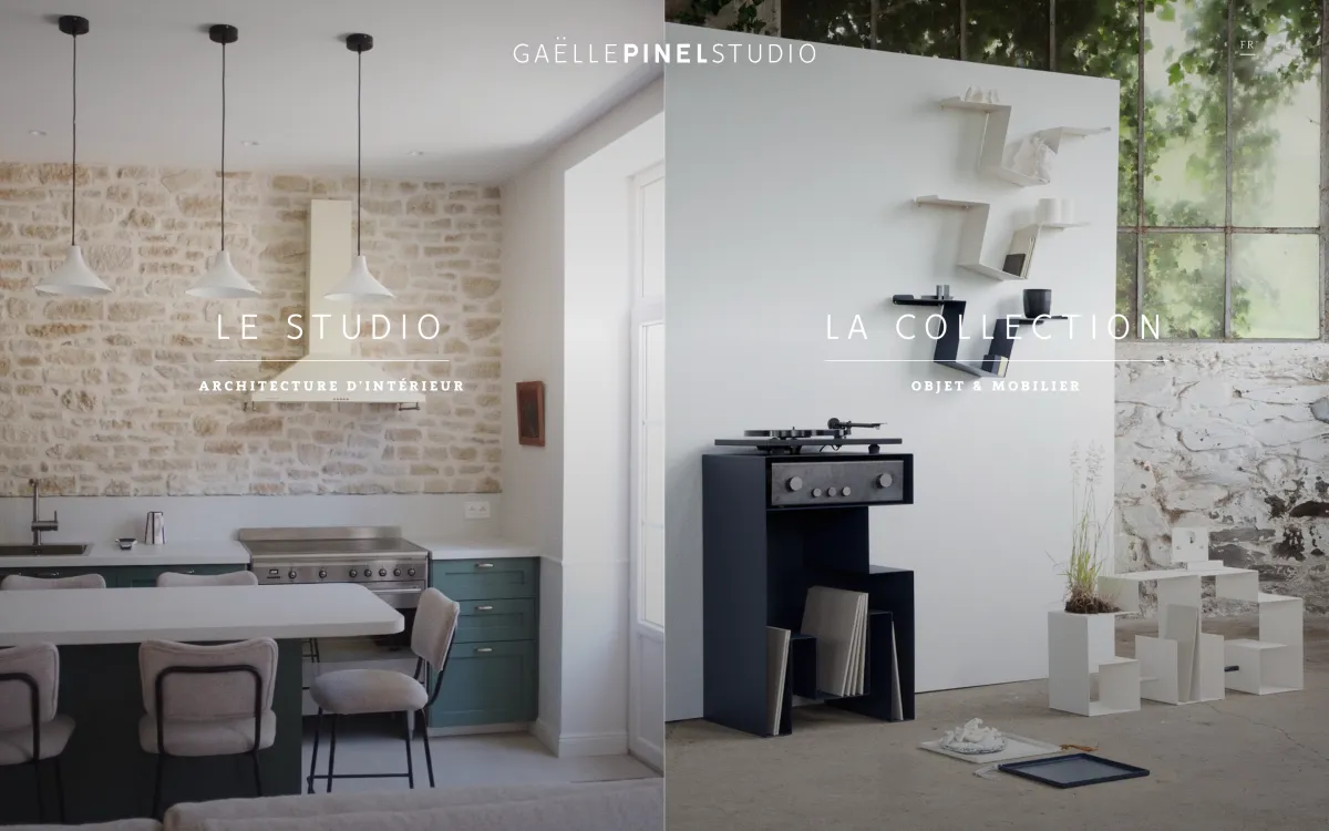 Gaëlle Pinel Studio website design